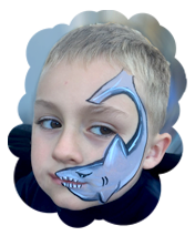Shark Boy Face Painting