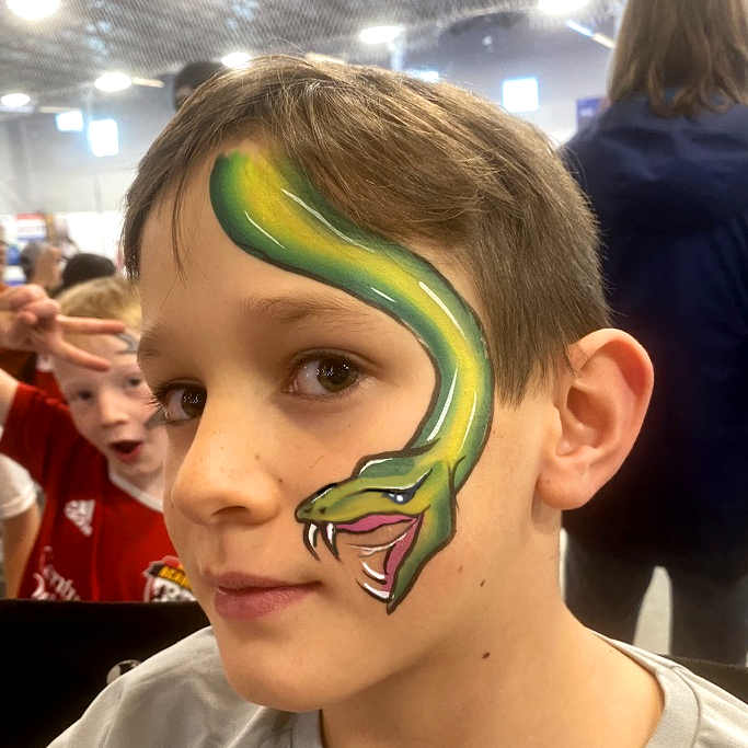 Snake Boy Face Paint