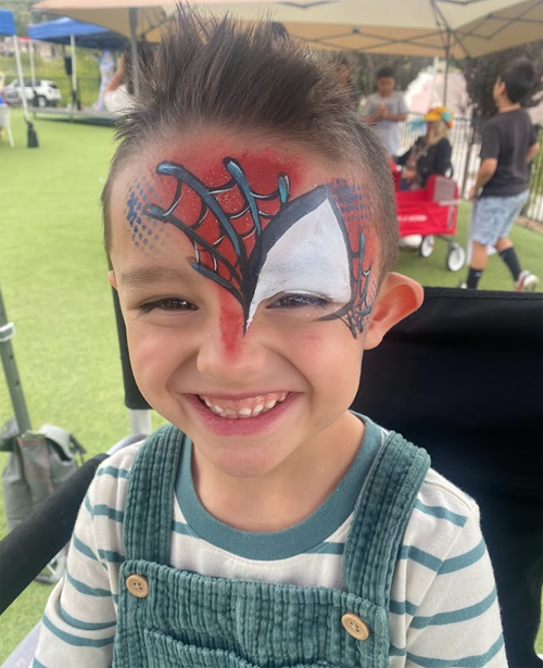 Face Painting Spider Mask Design
