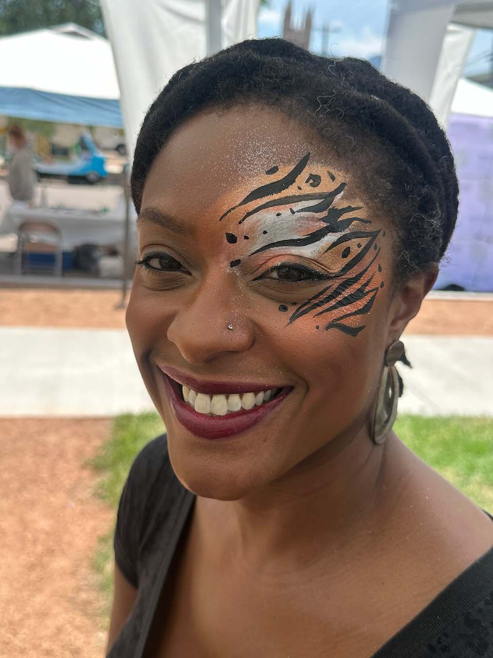 Sultry Tiger Face Paint